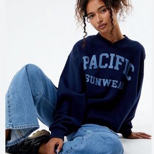 Pacsun Pacific Sunwear Varsity Crew Neck Sweatshirt